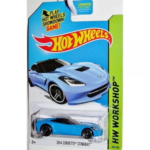 69 Corvette 214/250 1:64 Light Blue Kmart 2014 HW Workshop Hot Wheels